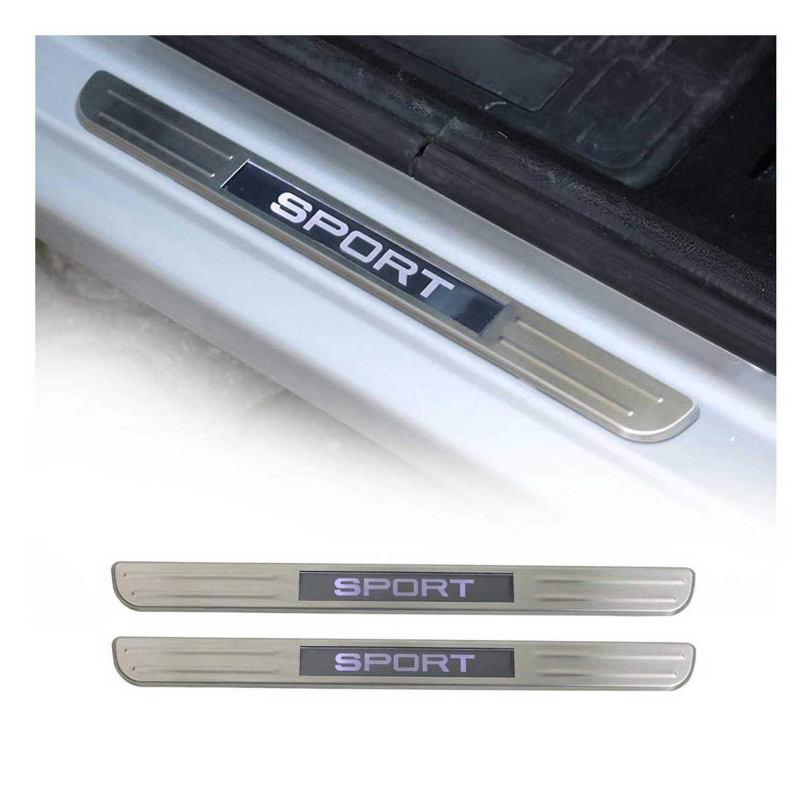 Door Sill Scuff Plate Illuminated Steel for Mercedes SLR McLaren 2005 2009 S