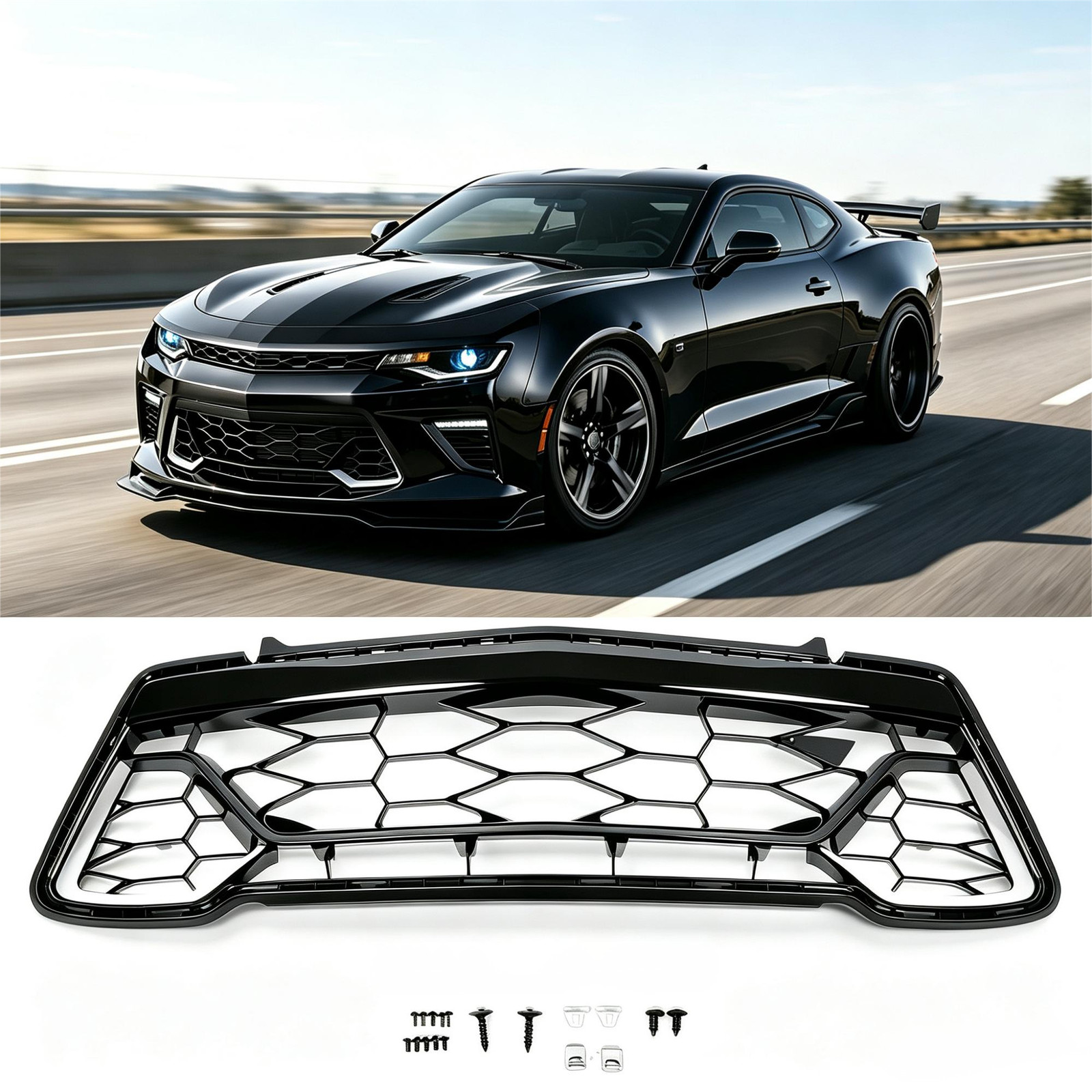 For Chevrolet Camaro SS 2-Door 2016-18 Front Bumper Lower Grille Grill #84040596
