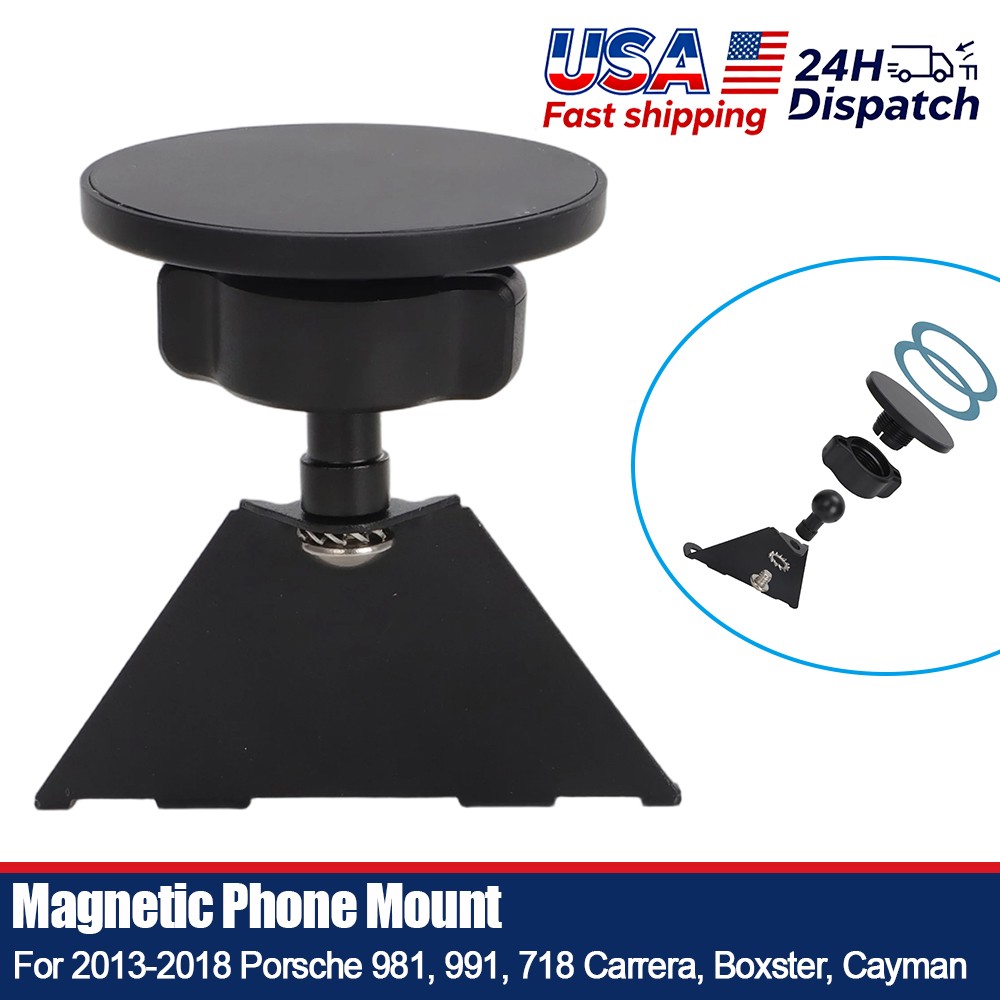 Magnetic Phone Mount For 2013-2018 Porsche 981/991/718 Dashboard Left/Right USA Magnetic Phone Mount For 2013-2018 Porsche 981/991/718 Dashboard Left/Right USA