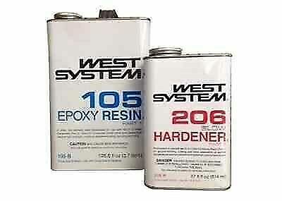 West System 655-105B  Epoxy Resin W/Slow Hardener Gal 655-206B Qt