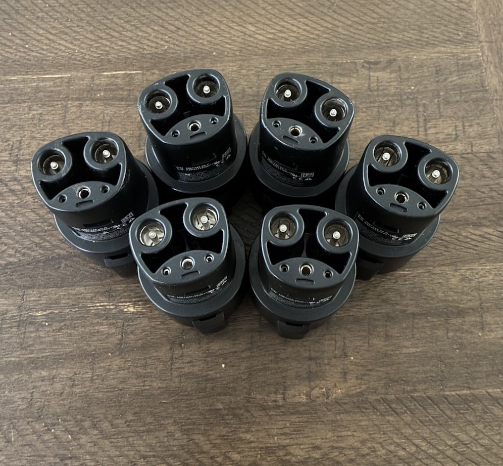 (6) Tesla SAE J1772 Charger Adapter for Model X S 3 Y OEM Genuine Cybertruck (6) Tesla SAE J1772 Charger Adapter for Model X S 3 Y OEM Genuine Cybertruck