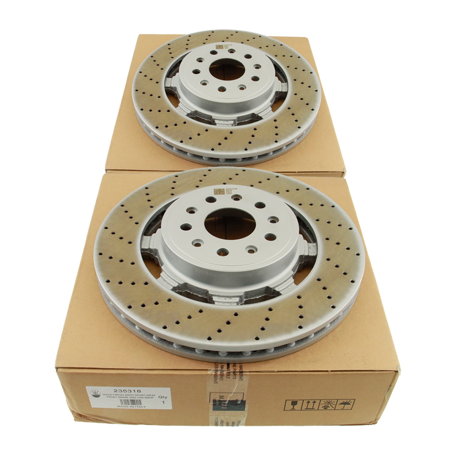 Front Brake Rotor fit Maserati Granturismo Quattroporte GranTurismo 4.7L, 235318