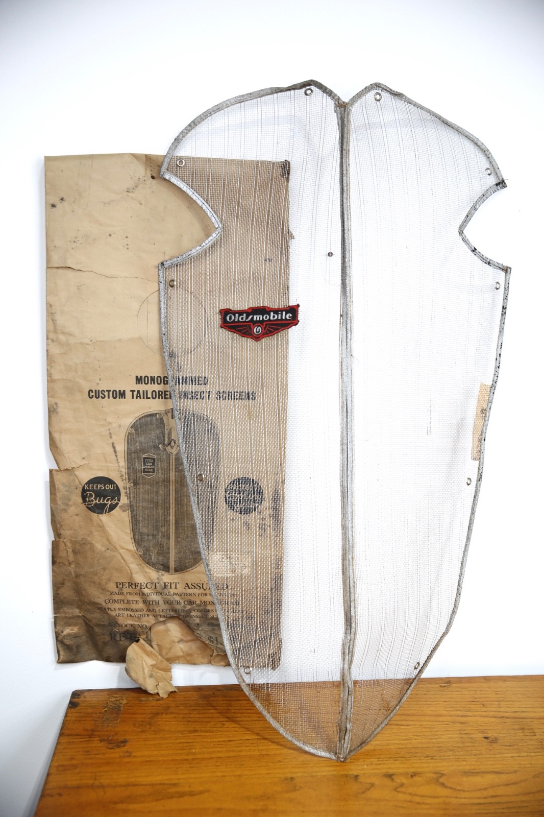 Vintage 1936 Oldsmobile GM Car Radiator Grill Shell Screen Cover Accessory NOS