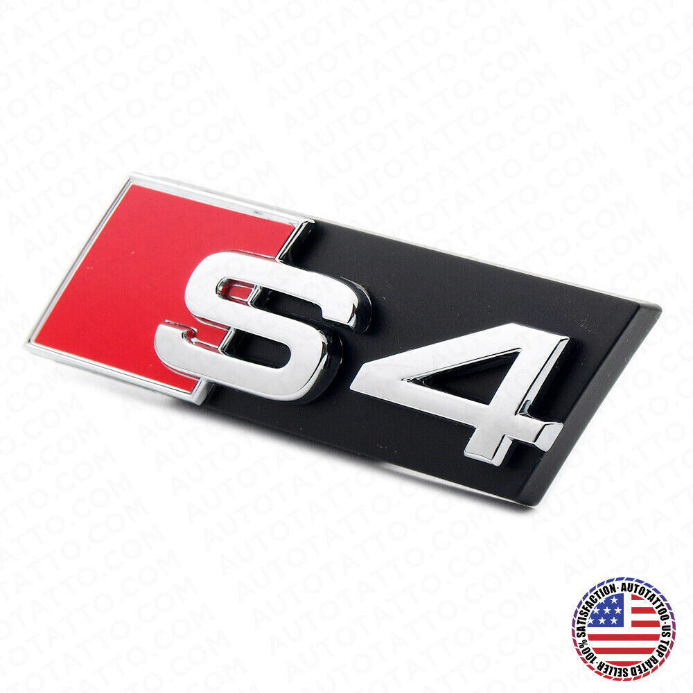 Audi S4 Front Grille Bumper Radiator Lettering Emblem Badge Logo Sport Chrome