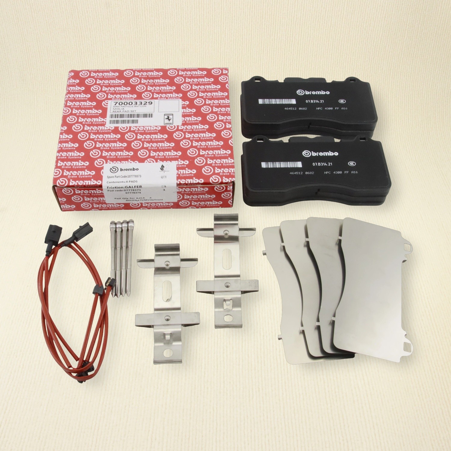 NEW Front Brake Pad Kit 70003329 for Ferrari California T,Portofino,Roma