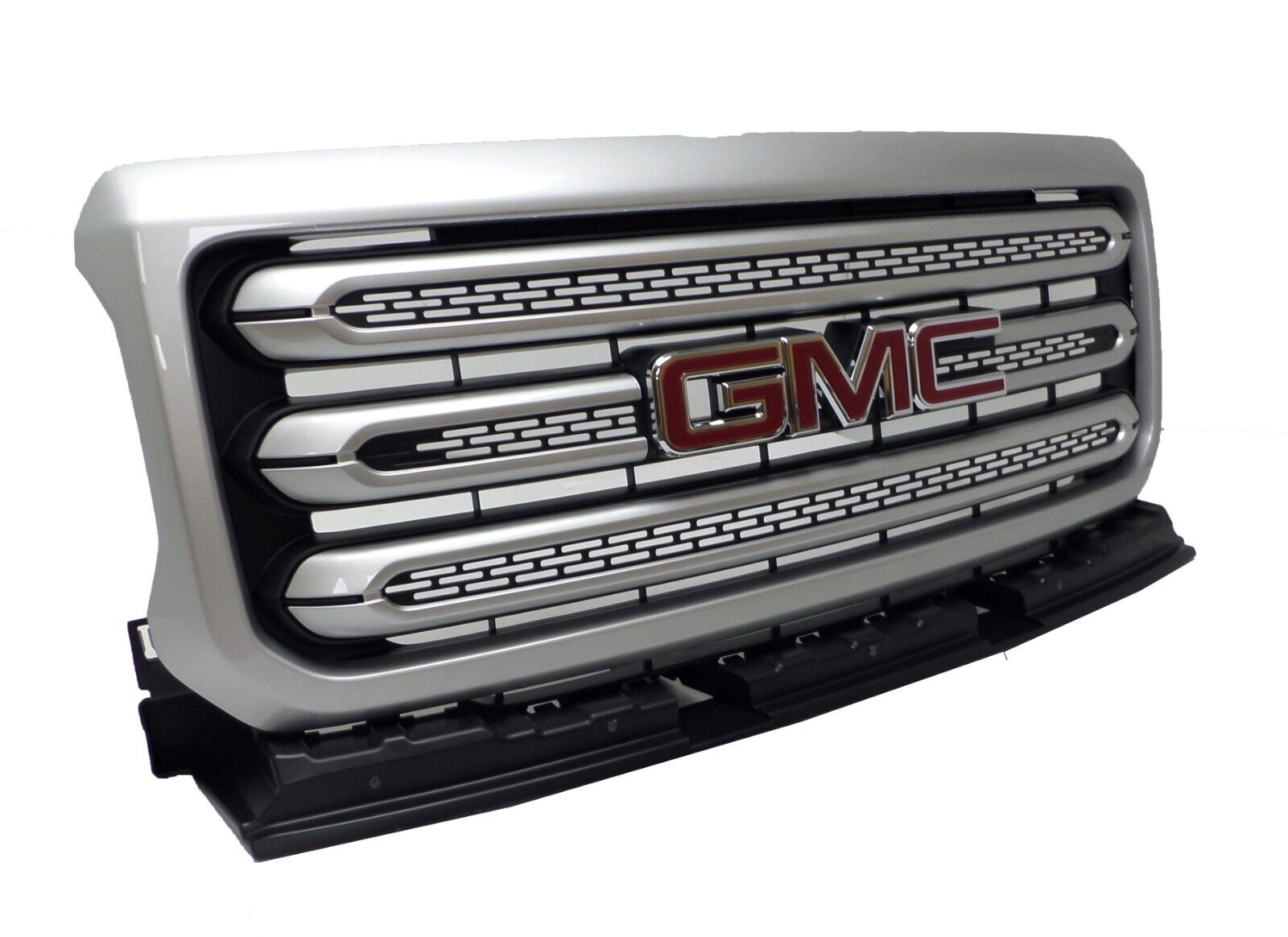 New Front Grille Quicksilver Metallic Surround GMC Logo Red 2015-2020 GMC Canyon