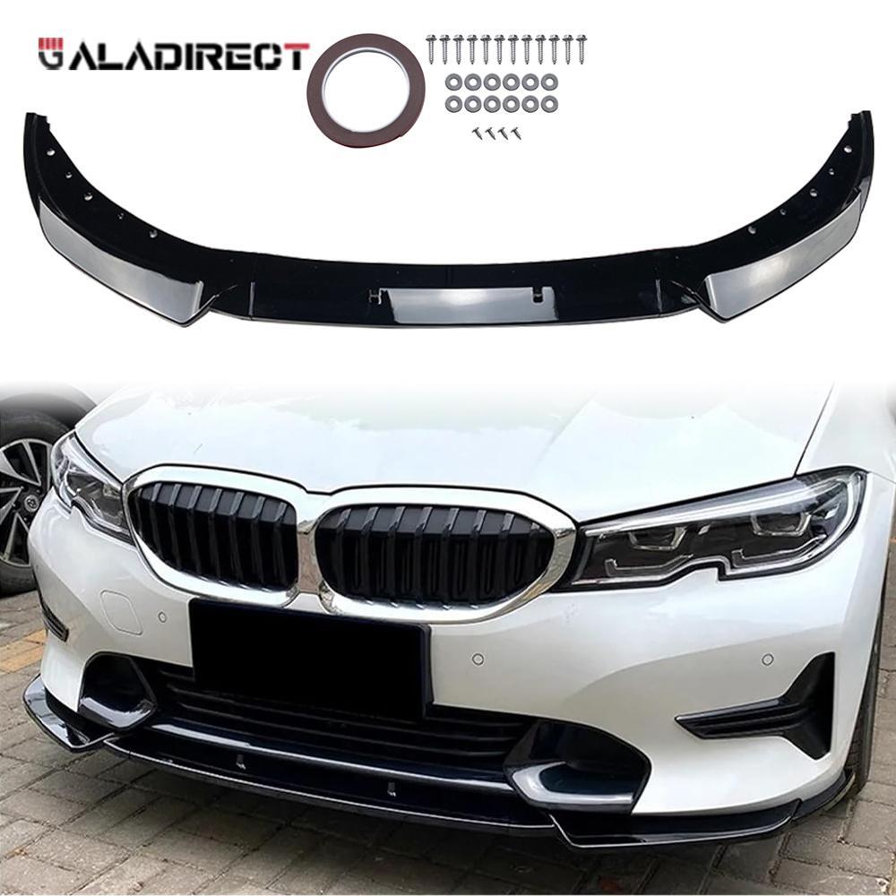 Front Bumper Lip Spoiler Splitters Fits BMW 3 Series G20 G21 330i 19-22 Black