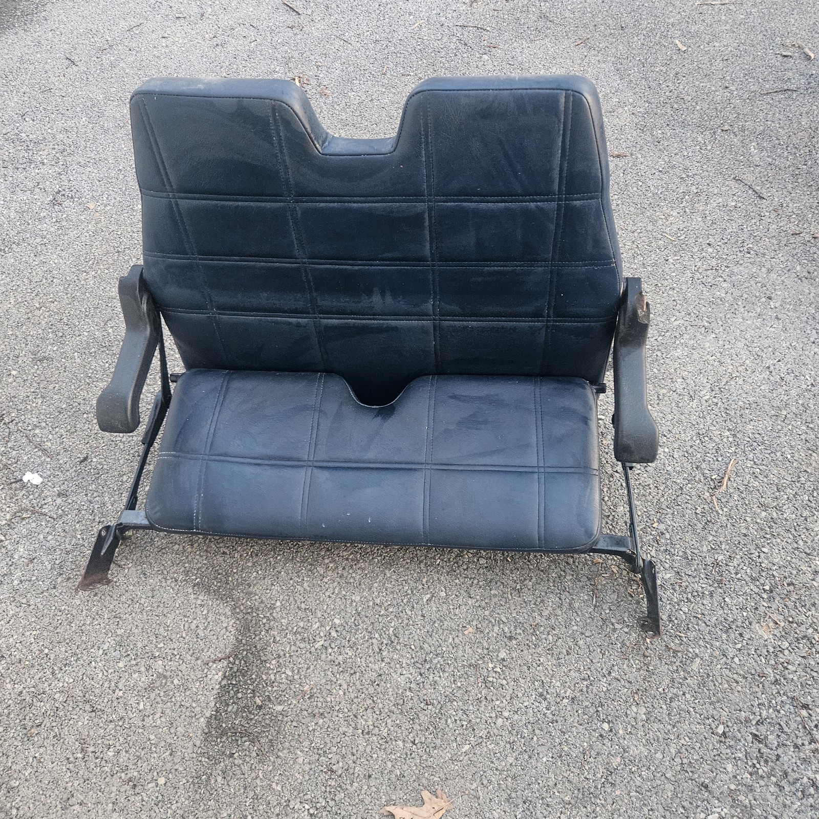 1988-91 Volvo 740 Wagon 3rd Row Booster Seat Assembly Blue RARE OEM 3529034