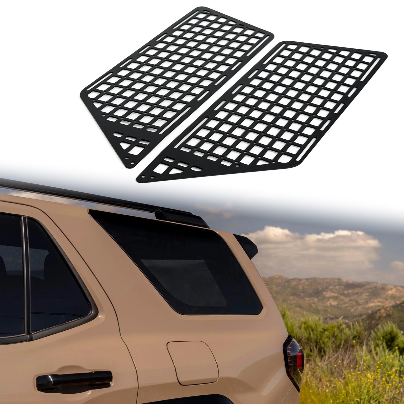 Interior Rear Side Window Molle Panel for 2025 2026 Toyota 4Runner 6th Gen