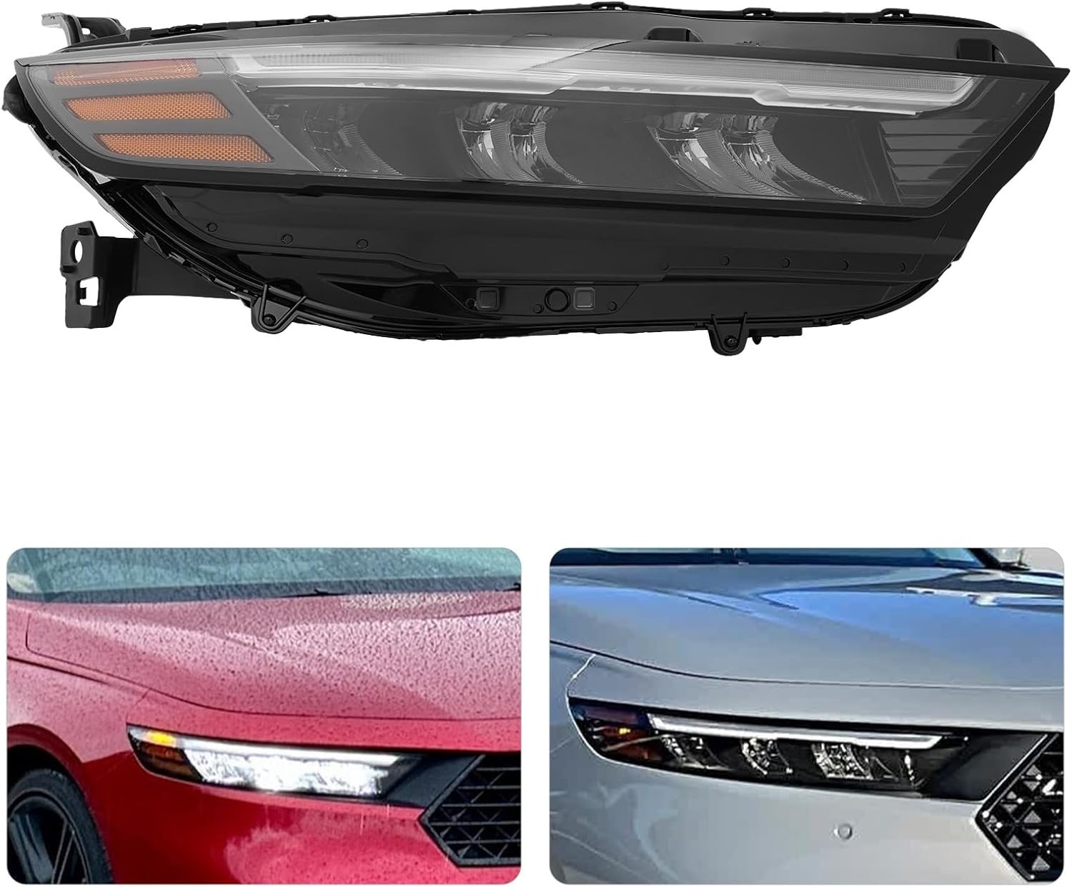For 23-25 Honda Accord Right Passenger Side Headlight LED Headlamp Replacement