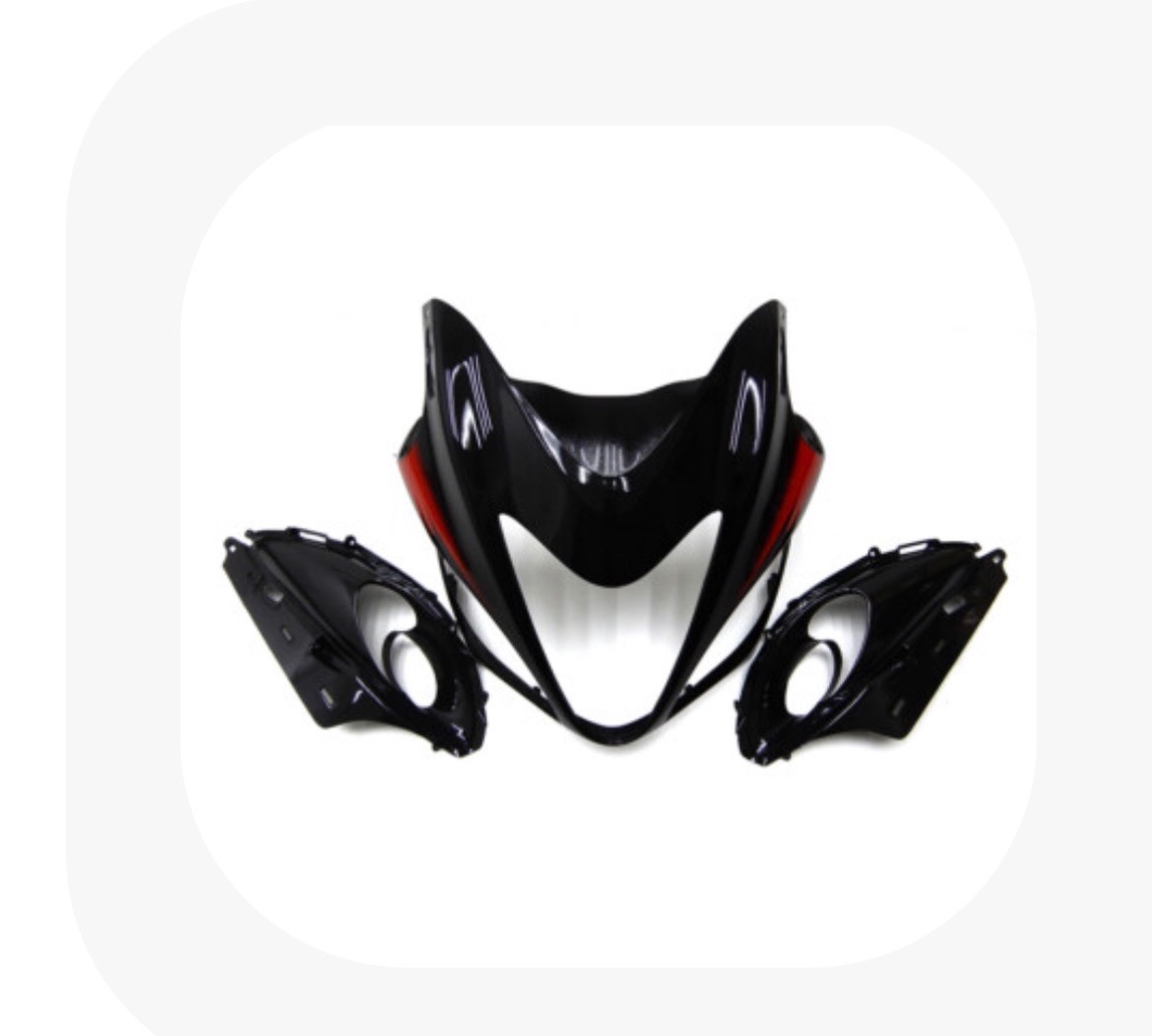 Black and red fairing Black and red fairing