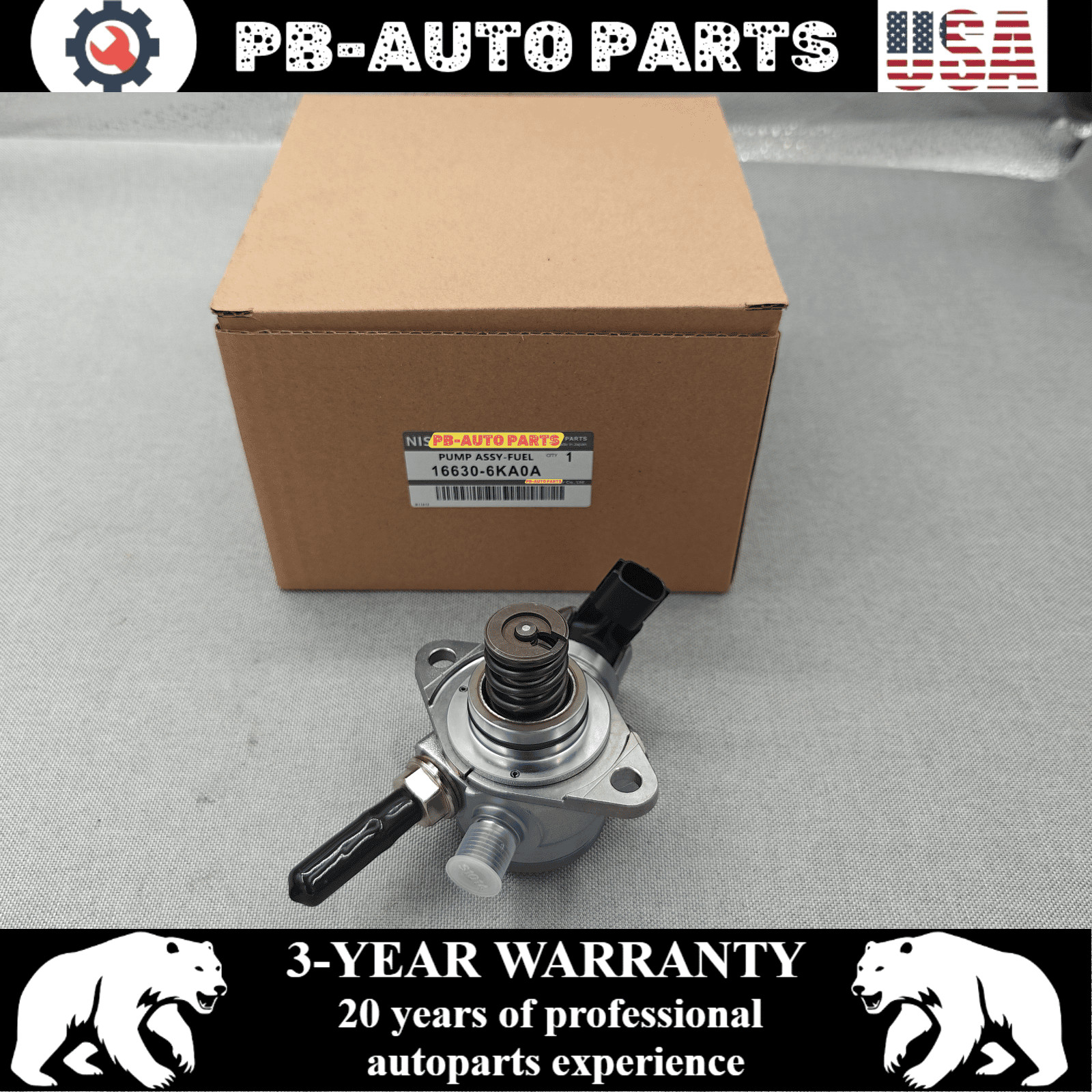 NEW OEM High Pressure Fuel Pump 16630-6KA0A For 2016-2024 Nissan Pathfinder