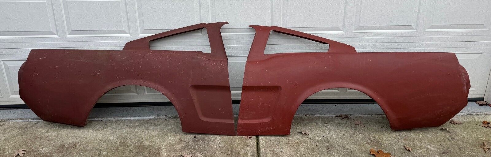 NOS 1965 - 1966 Mustang / Shelby Fastback Red Oxide Quarter Panels , RH & LH