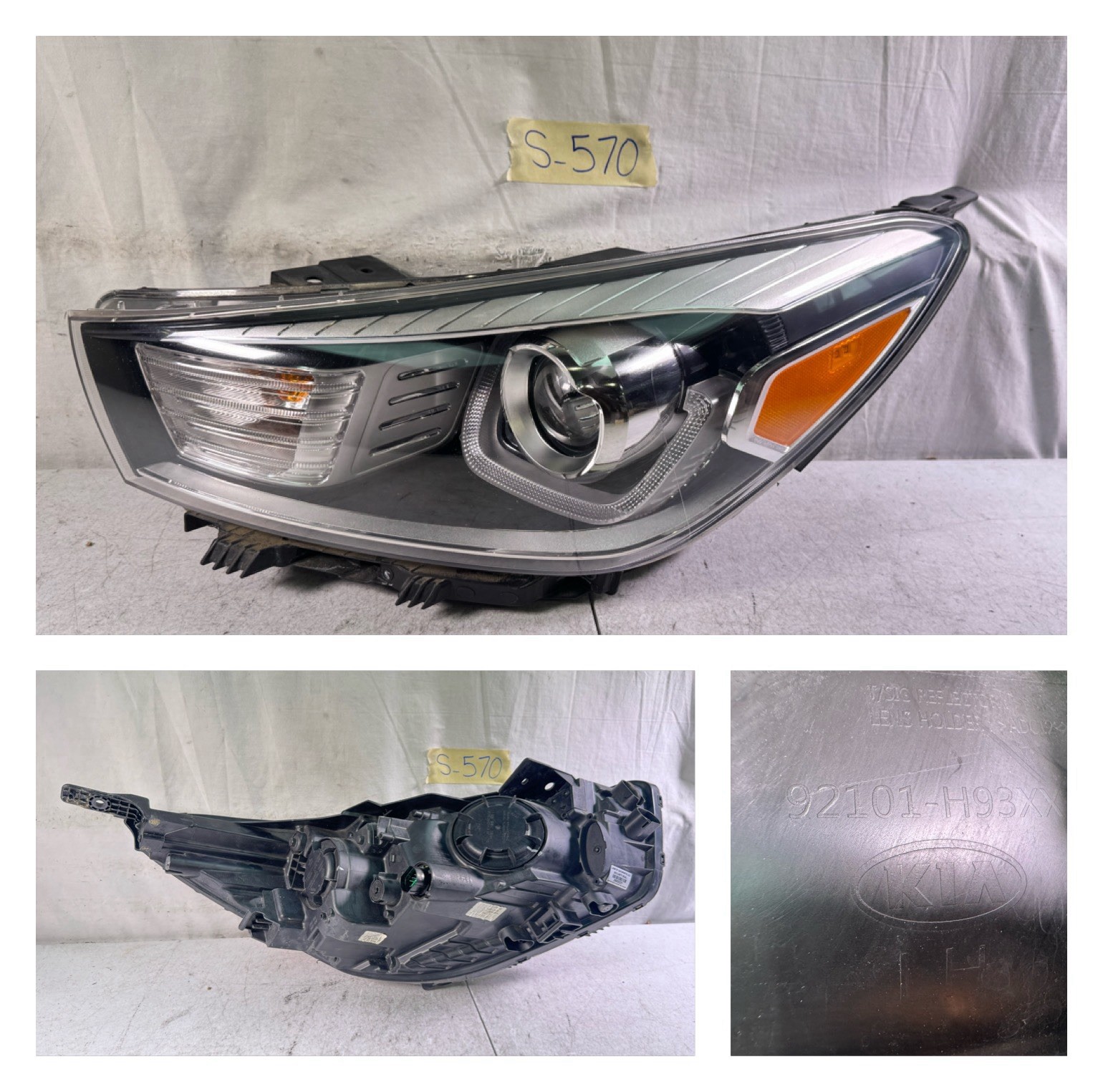 PERFECT 2018-20 21 22 2023 KIA RIO LH DRIVERS LEFT PROJECTOR LED HEADLIGHT OEM