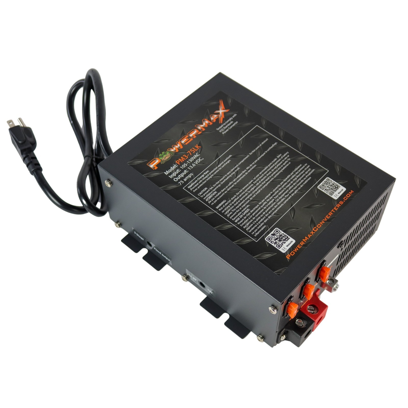 PowerMax PM3/PM4-75LK 75 Amp Converter Charger - Unused Factory Tested Return