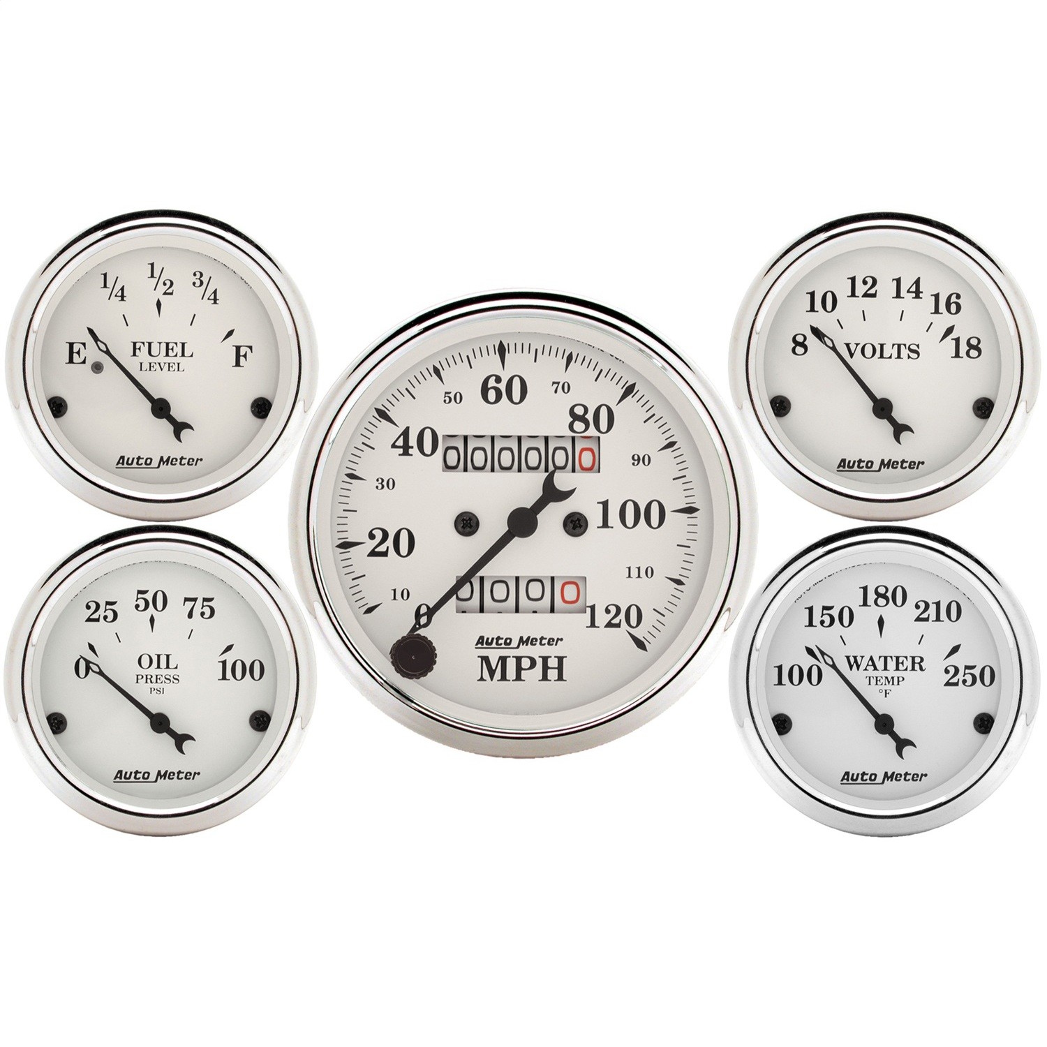 AutoMeter 1601 Old Tyme White Street Rod Kit