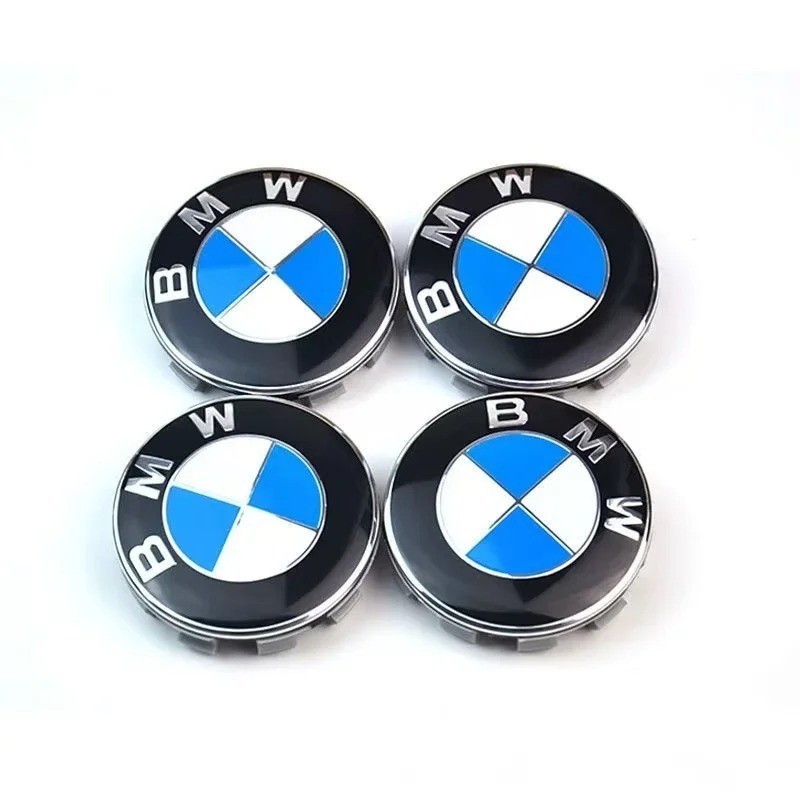 68mm BMW Wheel Center Caps Hub Caps Emblem Badge Rim Cover Set 4PCS Replace