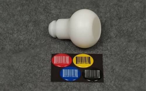Kartboy Knuckle Ball 5-Speed Shift Knob (WHITE Delrin) - FOR SUBARU 2002-2007 WR