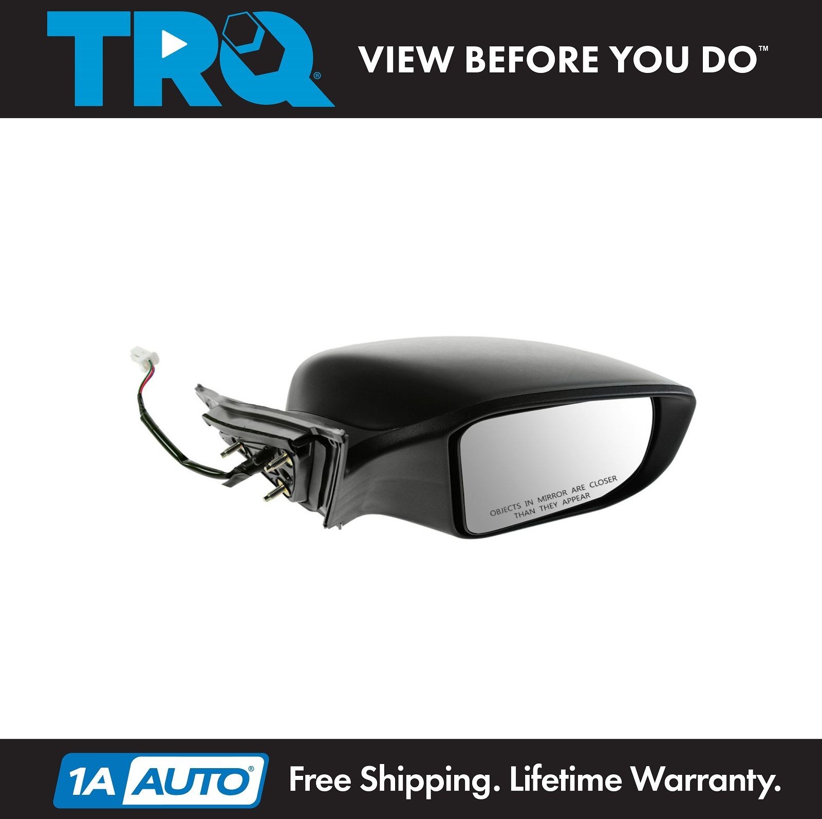TRQ Mirror Power Paint To Match Passenger Side Right RH for Nissan Altima Sedan