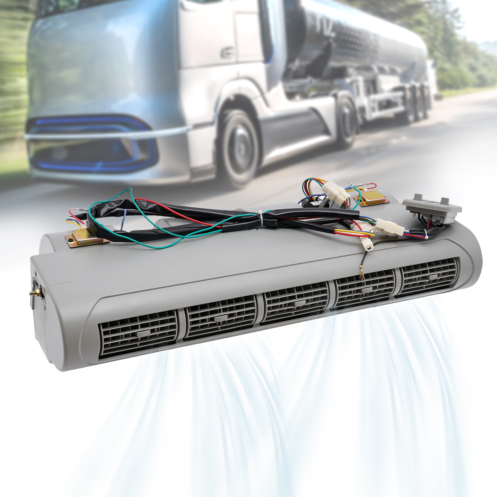 A/C Universal Evaporator 5 Shutters 12V Double Shaft Evaporator AC Evaporator US