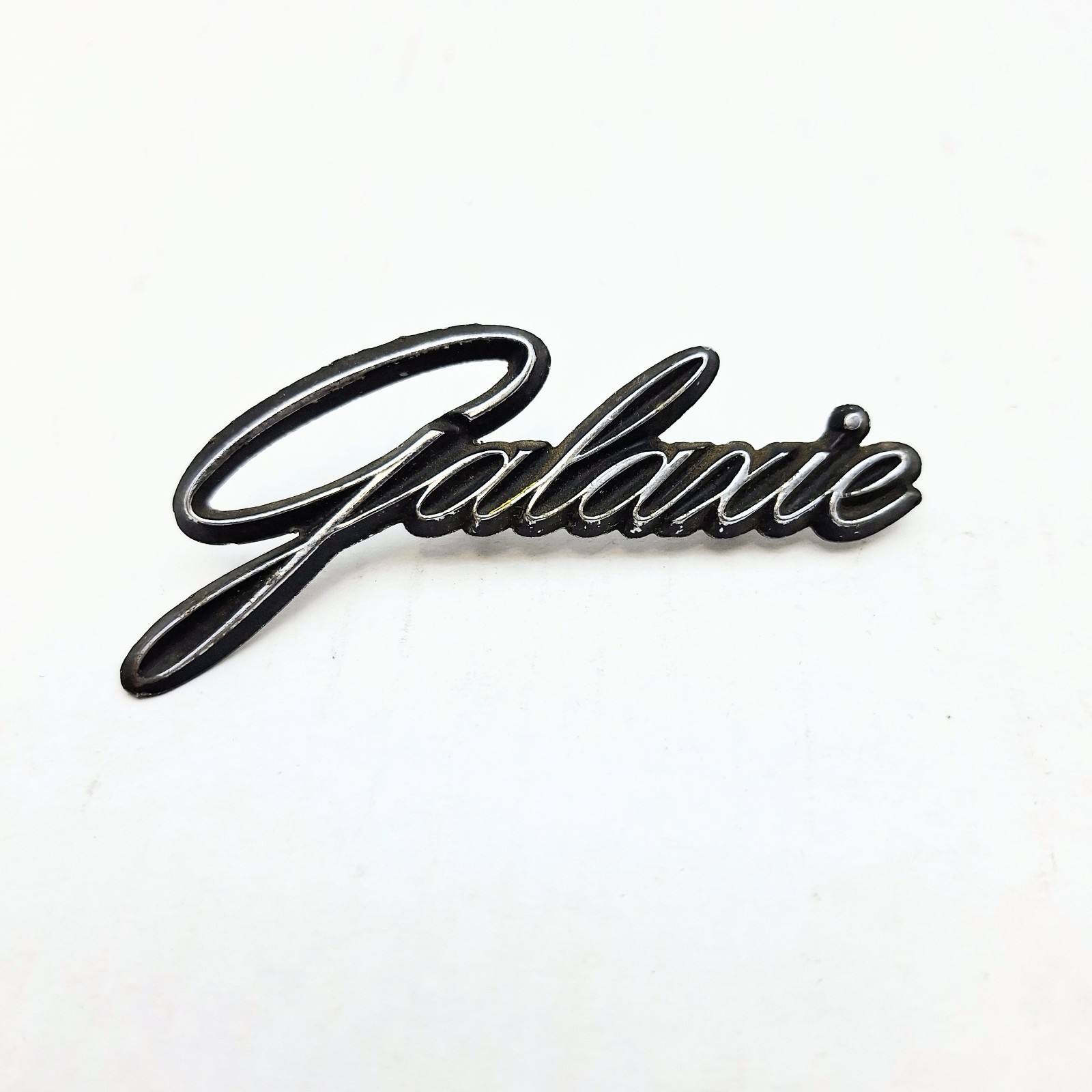 1963-64 Ford Galaxie Glove Box Script Emblem Badge Fomoco Original OEM Chrome
