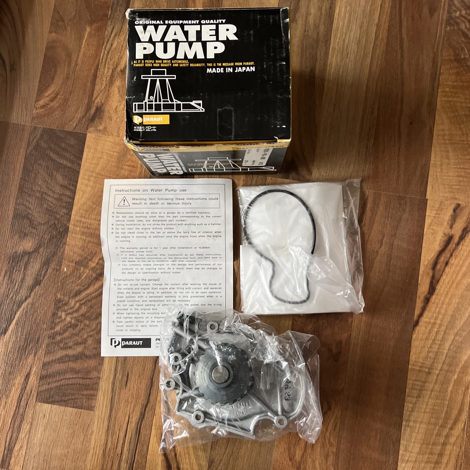 New Paraut H3-047 Water Pump Honda Accord CD3 (1993-1997) OEM Quality Japan New Paraut H3-047 Water Pump Honda Accord CD3 (1993-1997) OEM Quality Japan