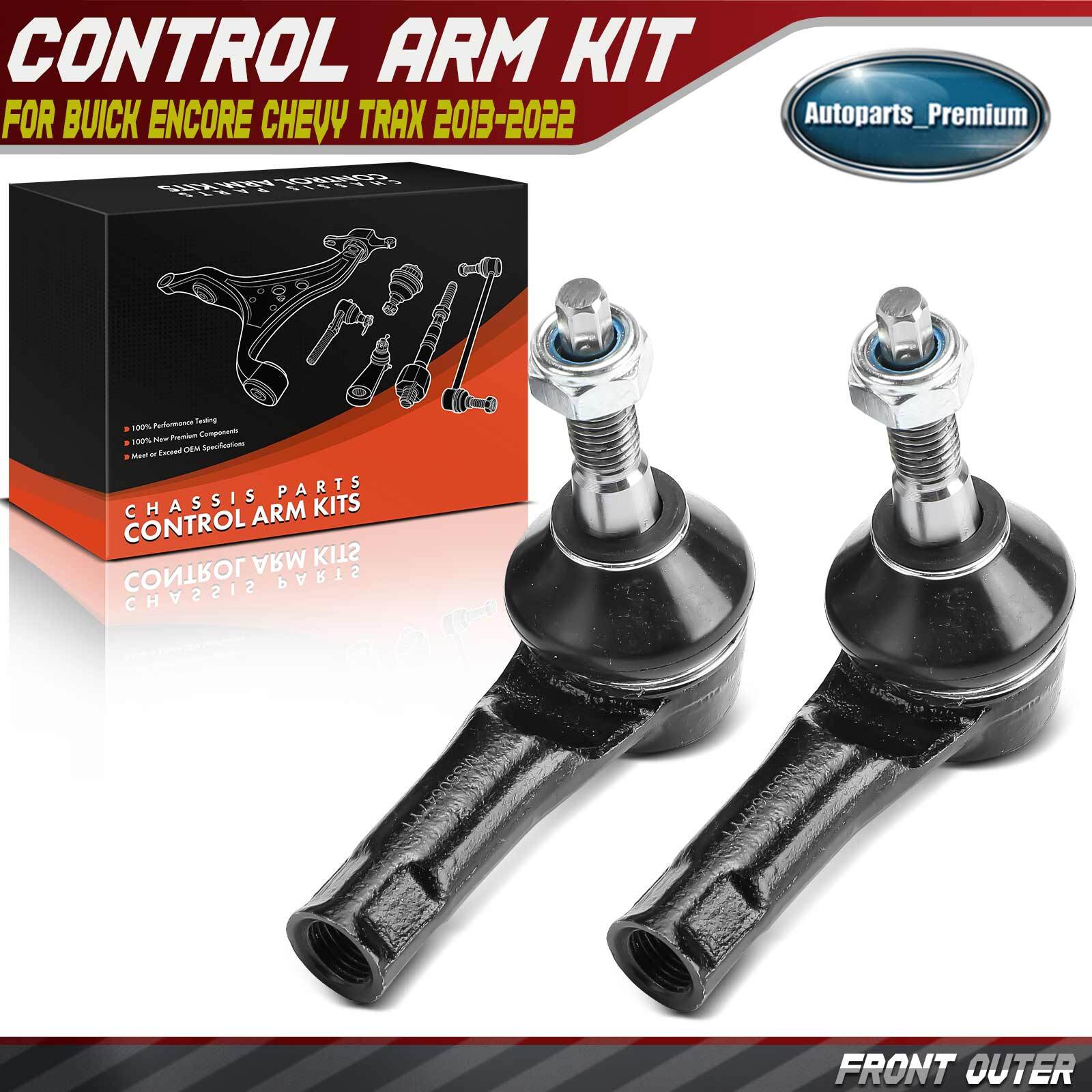 2Pcs Front Left & Right Outer Tie Rod End for Buick Encore Chevy Trax 2013-2022 2Pcs Front Left & Right Outer Tie Rod End for Buick Encore Chevy Trax 2013-2022