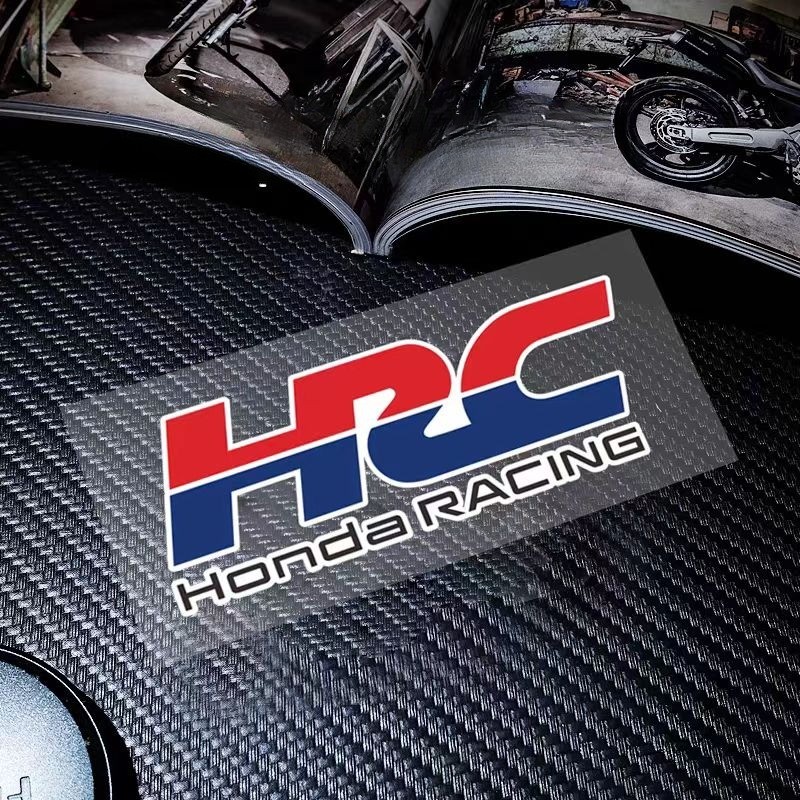 HRC - 1pcs Pack Stickers, For Honda Racing Laminated Decals 