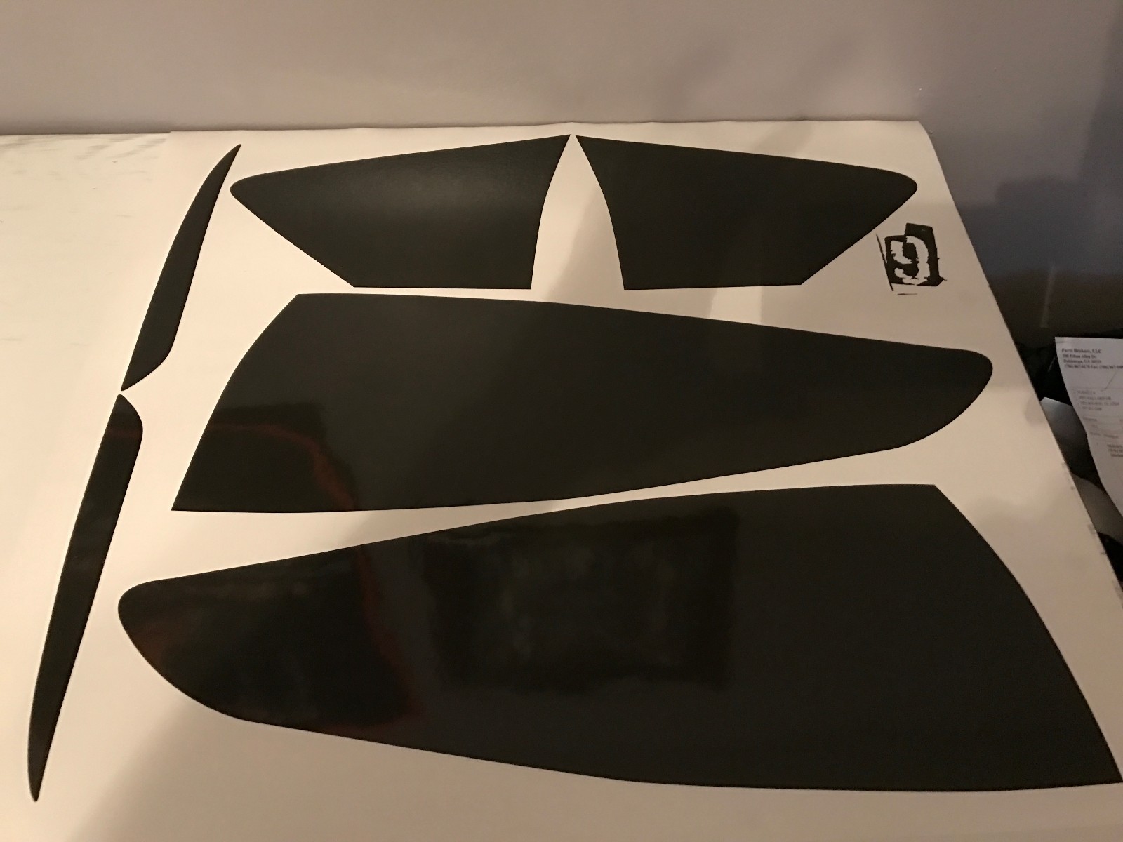 13-16 Ford Fusion Tail light & reflectors tint cover vinyl overlays smoked