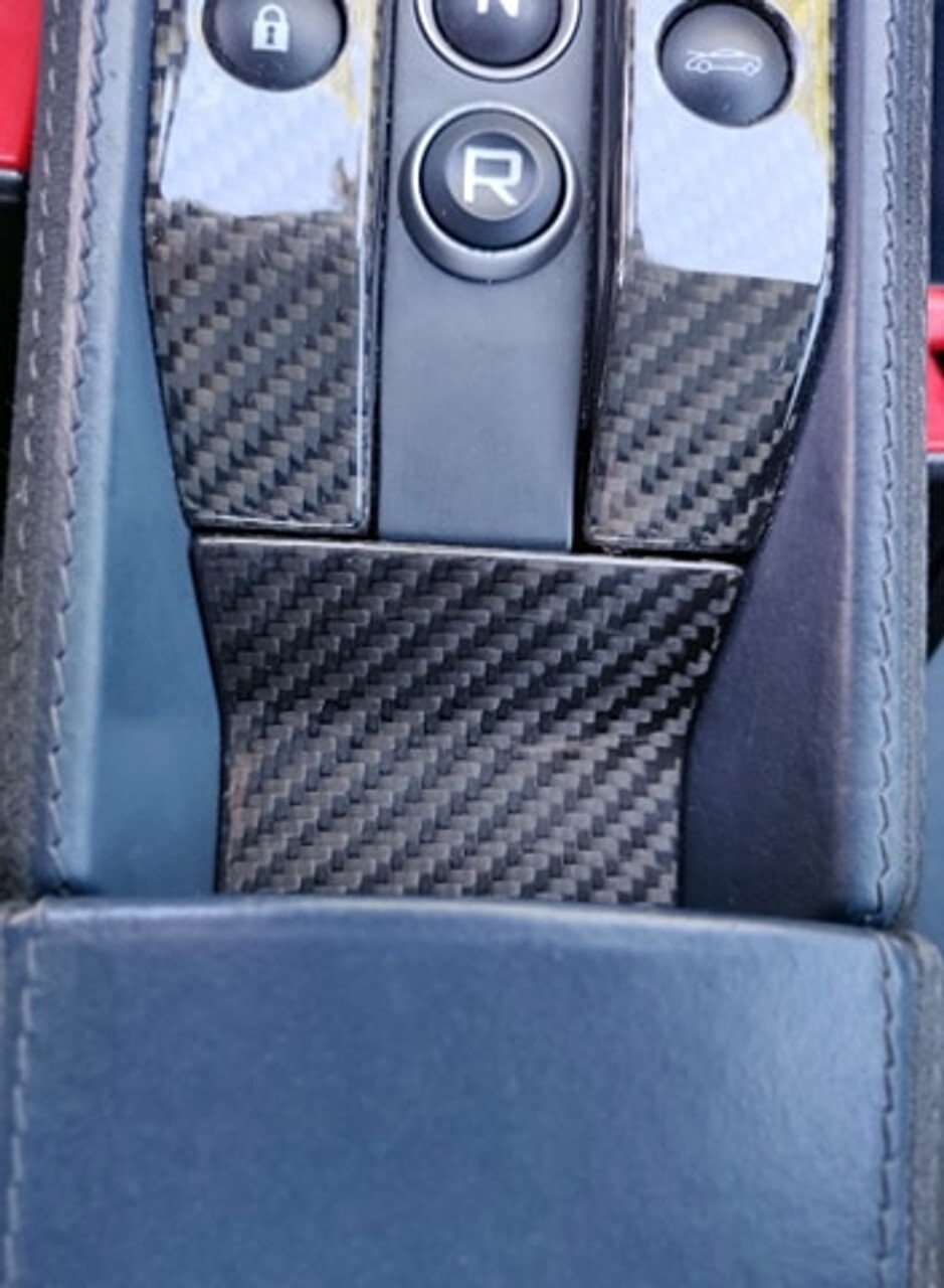 Fits Mclaren MP4-12C 650S 675LT CARBON FIBER LOWER CONSOLE INSERT COVER