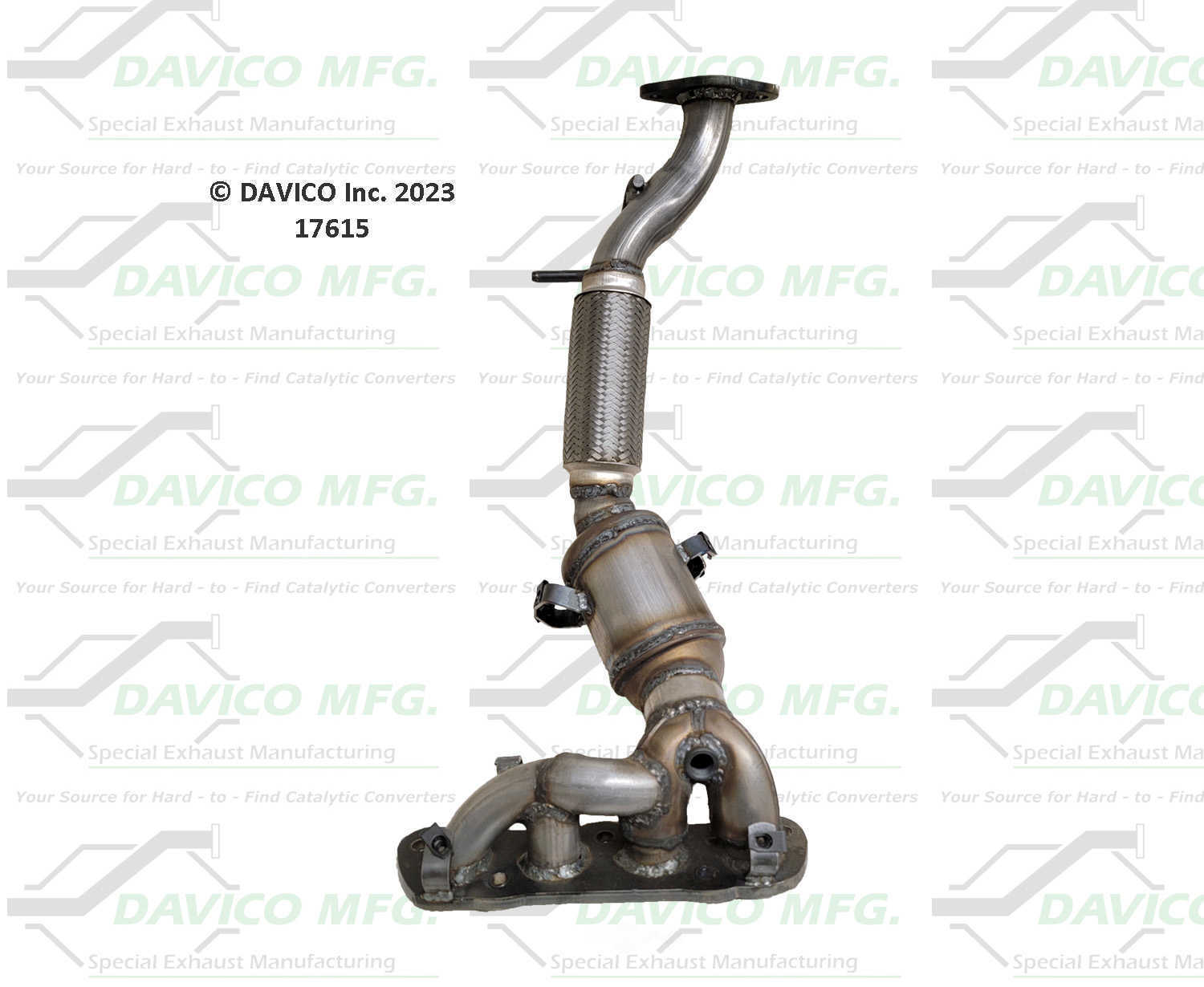 Catalytic Converter-Exact-Fit Davico 17615