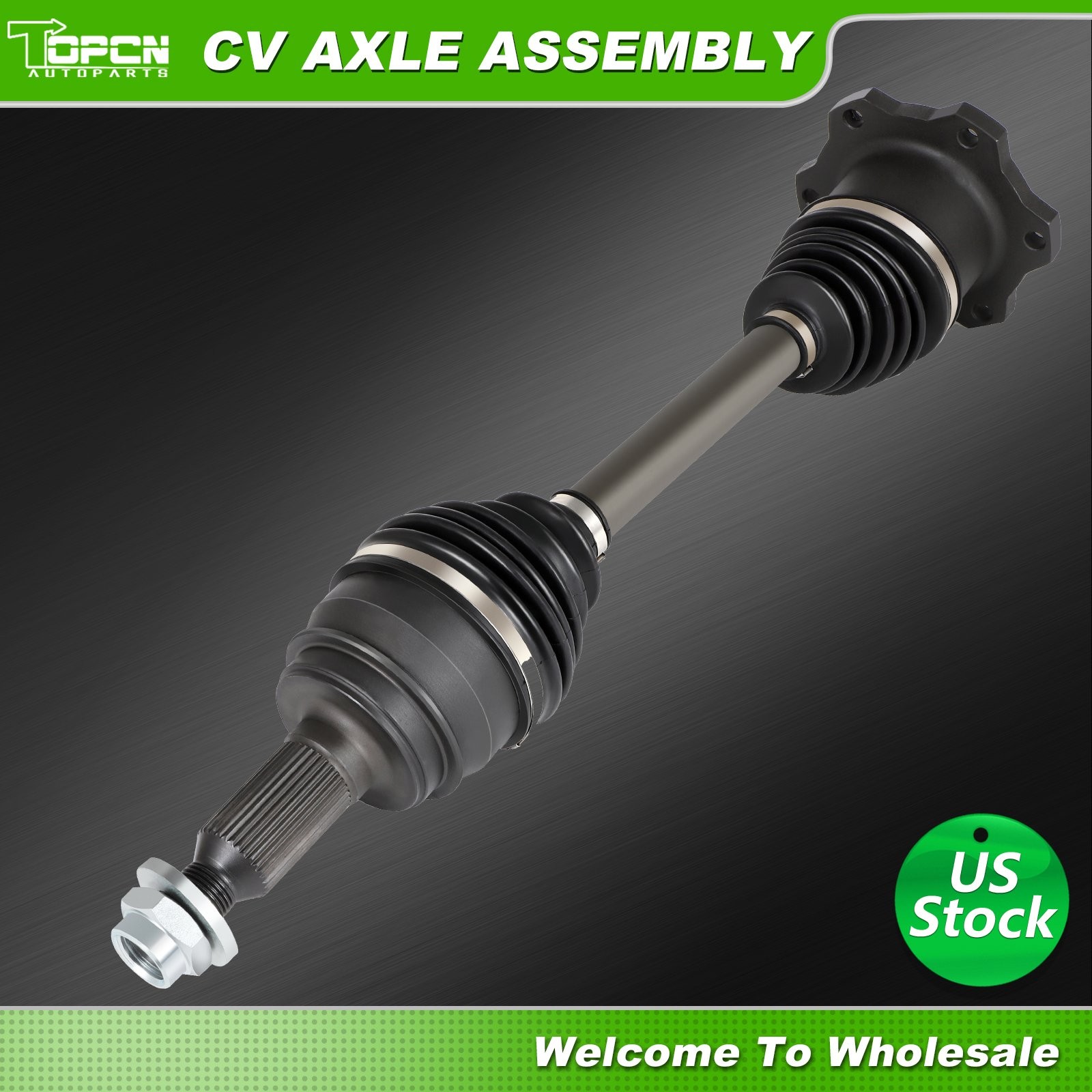 4WD CV Axle Front L/R for Chevy Silverado 1500 GMC Sierra 1500 2007-2020 w/6-Lug