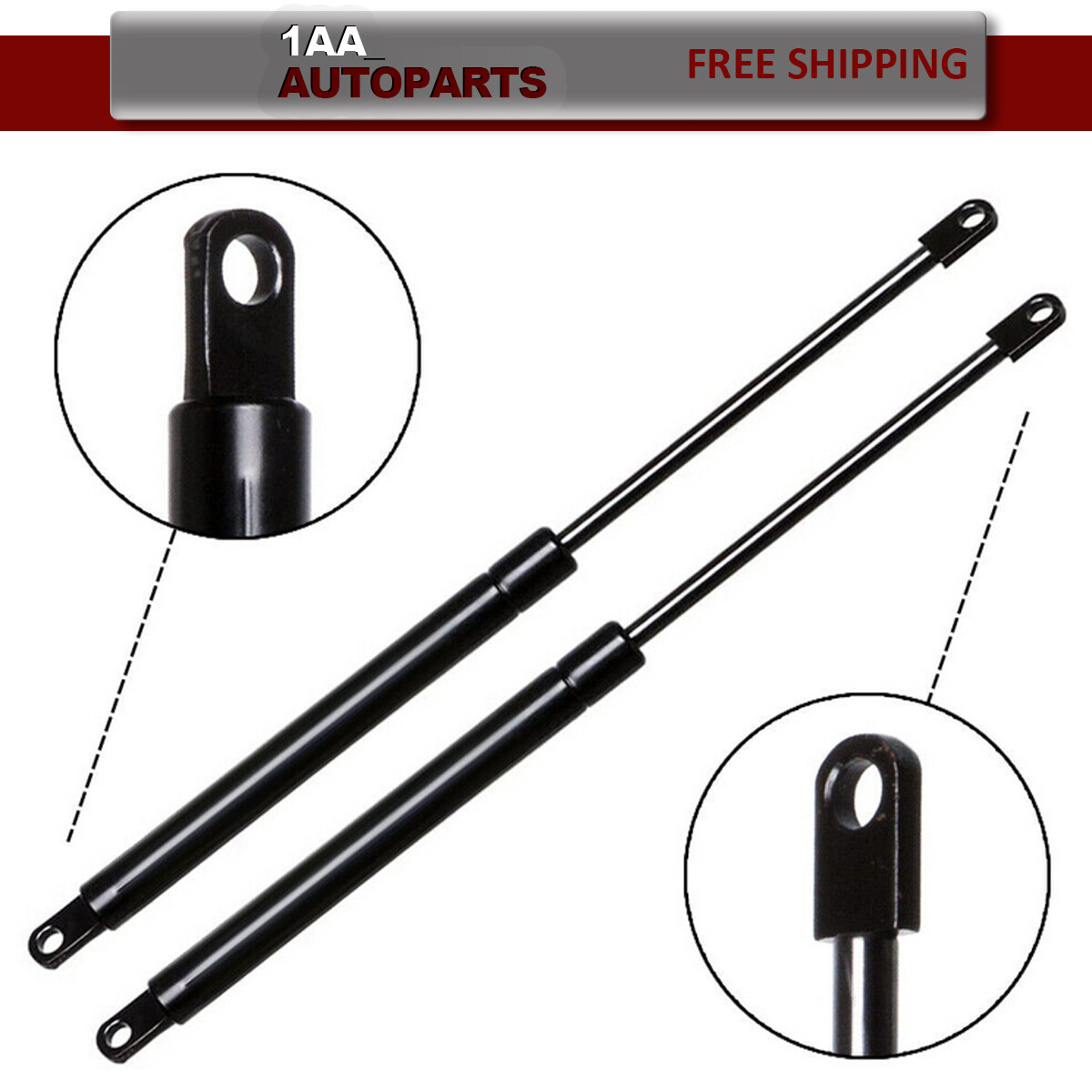 2x Front Hood Lift Supports Shocks For Ferrari 512 TR 1992-94 Testarossa 1985-91