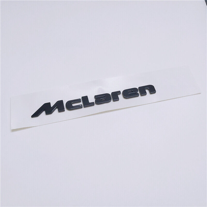 McLaren 650S MP4-12C Rear Badge Emblem Glossy Black 13.86CM Modify 1PC