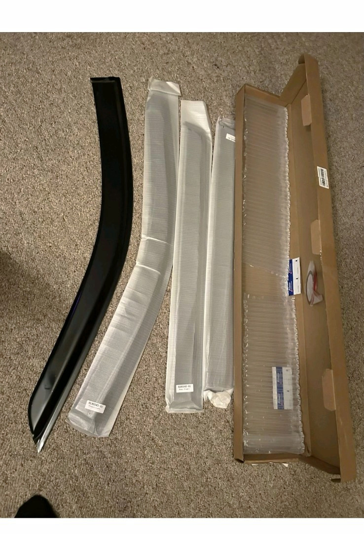 Window Visors Tape-On Outside Mount Rain Guards 4PCS Smoke Tint