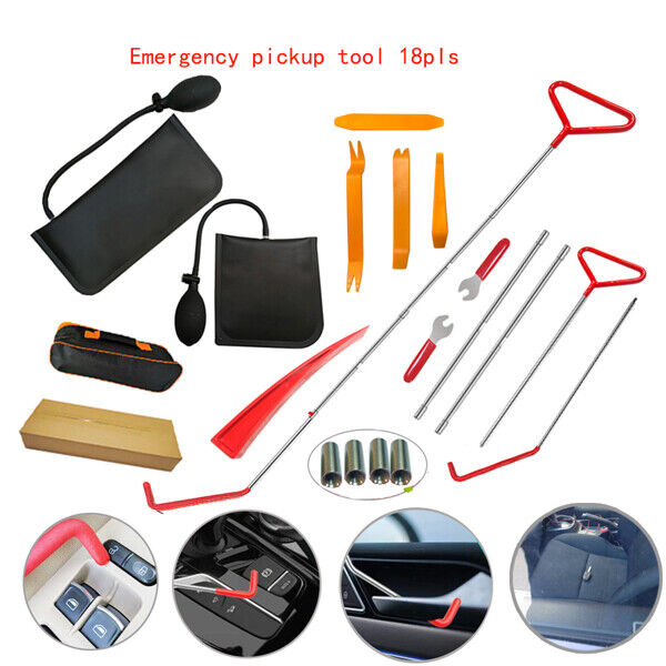 New 18PCS Car Tools Kit and Emergency Kit - Perfect for Car Enthusiasts