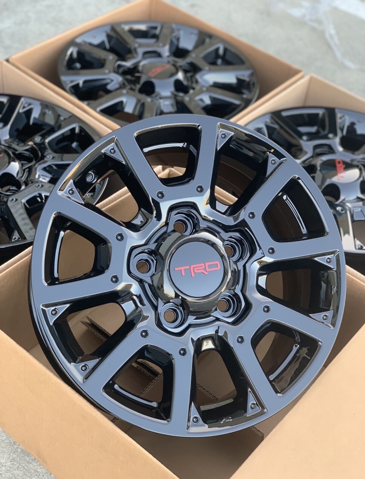 18” TOYOTA TUNDRA SEQUOIA TRD PRO TRDPRO OEM BLACK WHEELS RIMS FACTORY 2007-2021