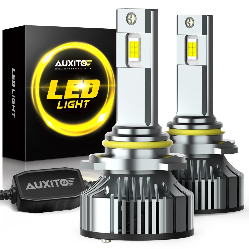 Y19 AUXITO 9005 High Beam LED Headlight Bulbs Conversion Kit White Super Bright