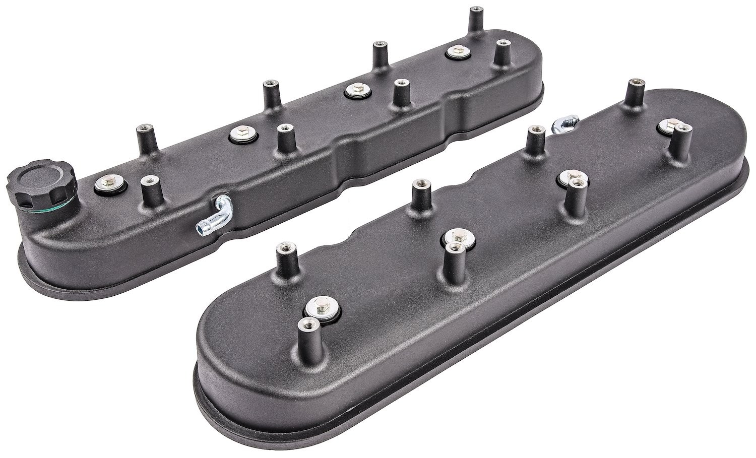 JEGS Black Aluminum Valve Covers for GM LS Engines [Tall]