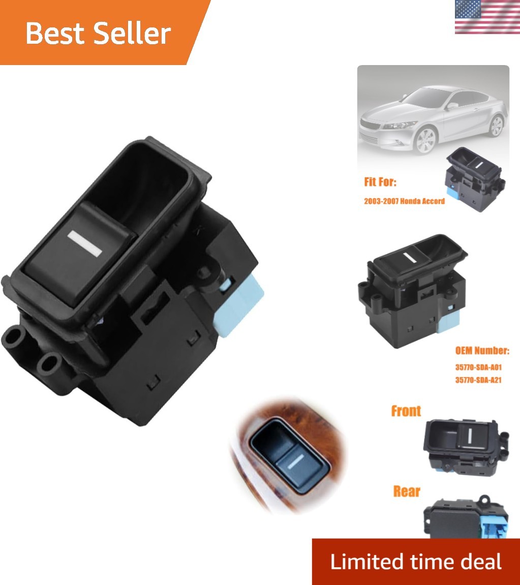 Direct Replacement Power Window Switch for Honda Accord 2003-2007 - Easy Install