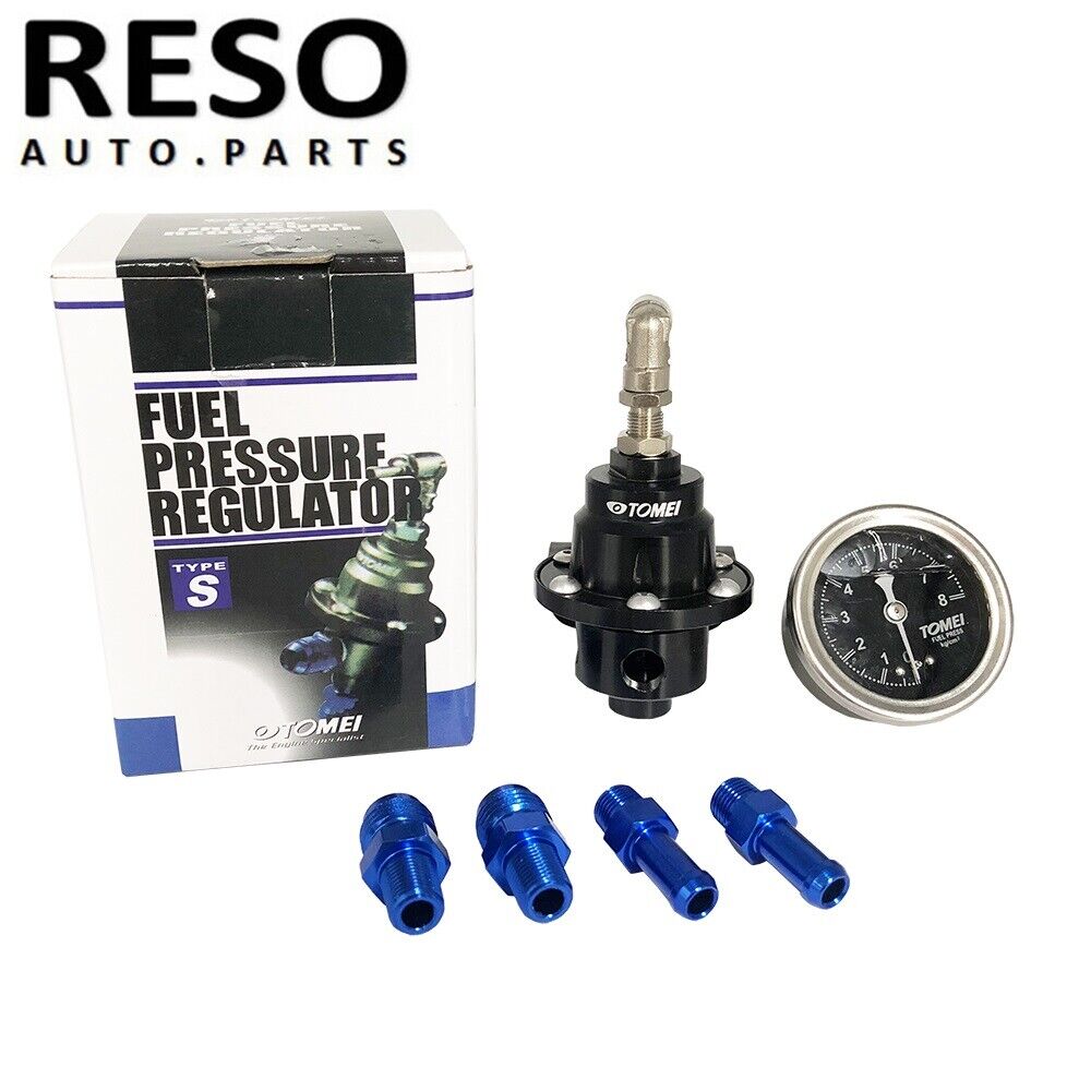 Universal Adjustable Tomei Fuel Pressure Regulator Type-S 185001 With Gauge