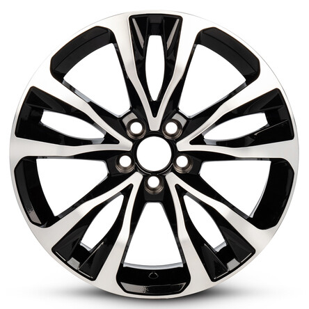 New Wheel For 2017-2019 Toyota Corolla 17 Inch Machined Black Alloy Rim