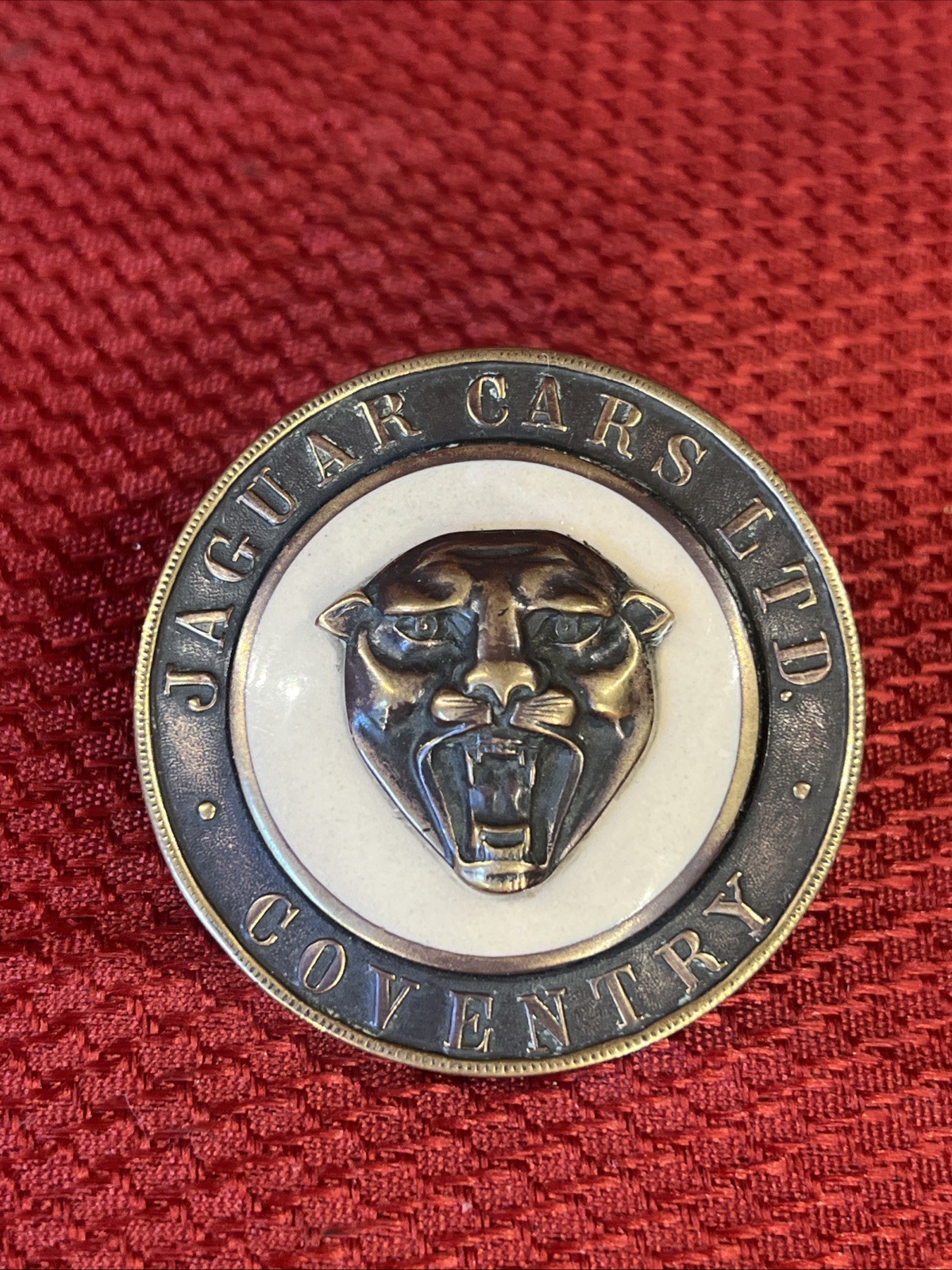 OEM Hood Emblem Badge Jaguar XK120 140 Jaguar Cars LTD Coventry
