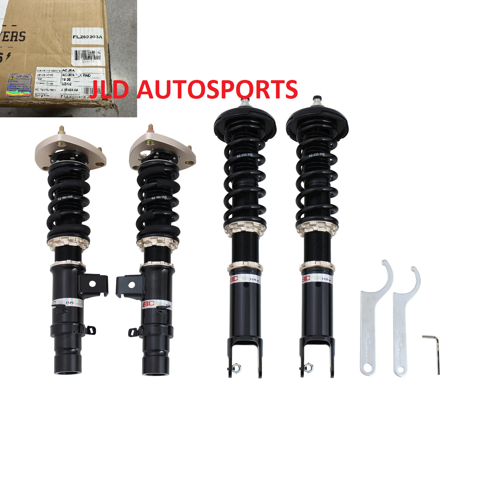 BC Racing BR Adjustable Coilover Kit for 2015-2020 Acura TLX OVERSTOCK NEW