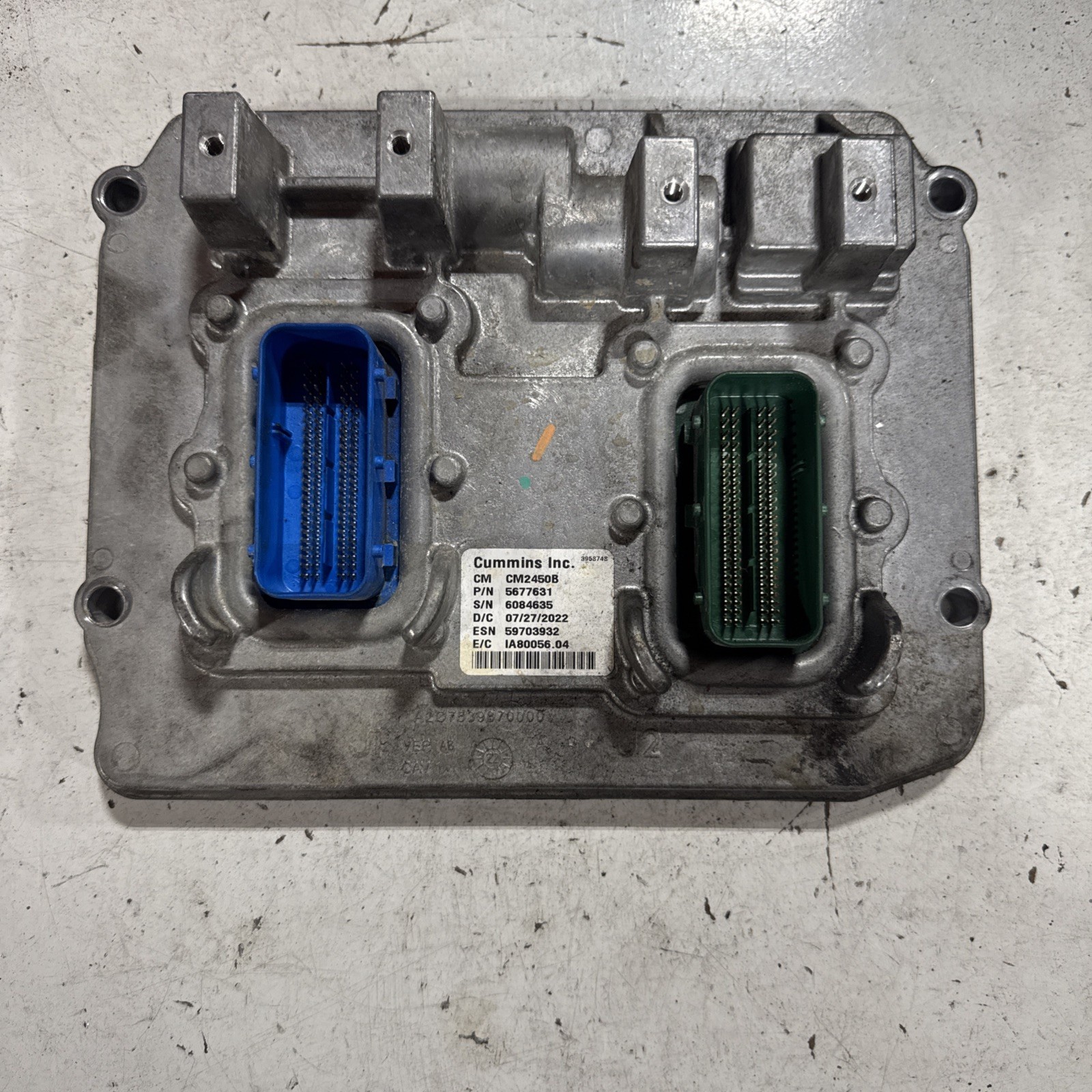 2022-2024 Ram 2500 3500 4500 5500 Cummins ECM CM: 2450B P/N: 5677631 2022-2024 Ram 2500 3500 4500 5500 Cummins ECM CM: 2450B P/N: 5677631