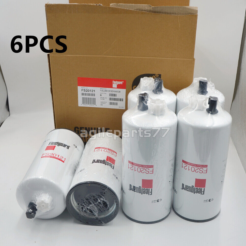 6PCS Fleetguard FS20121 Fuel Water Separator Filter For Cummins L9 B6.7 5521648
