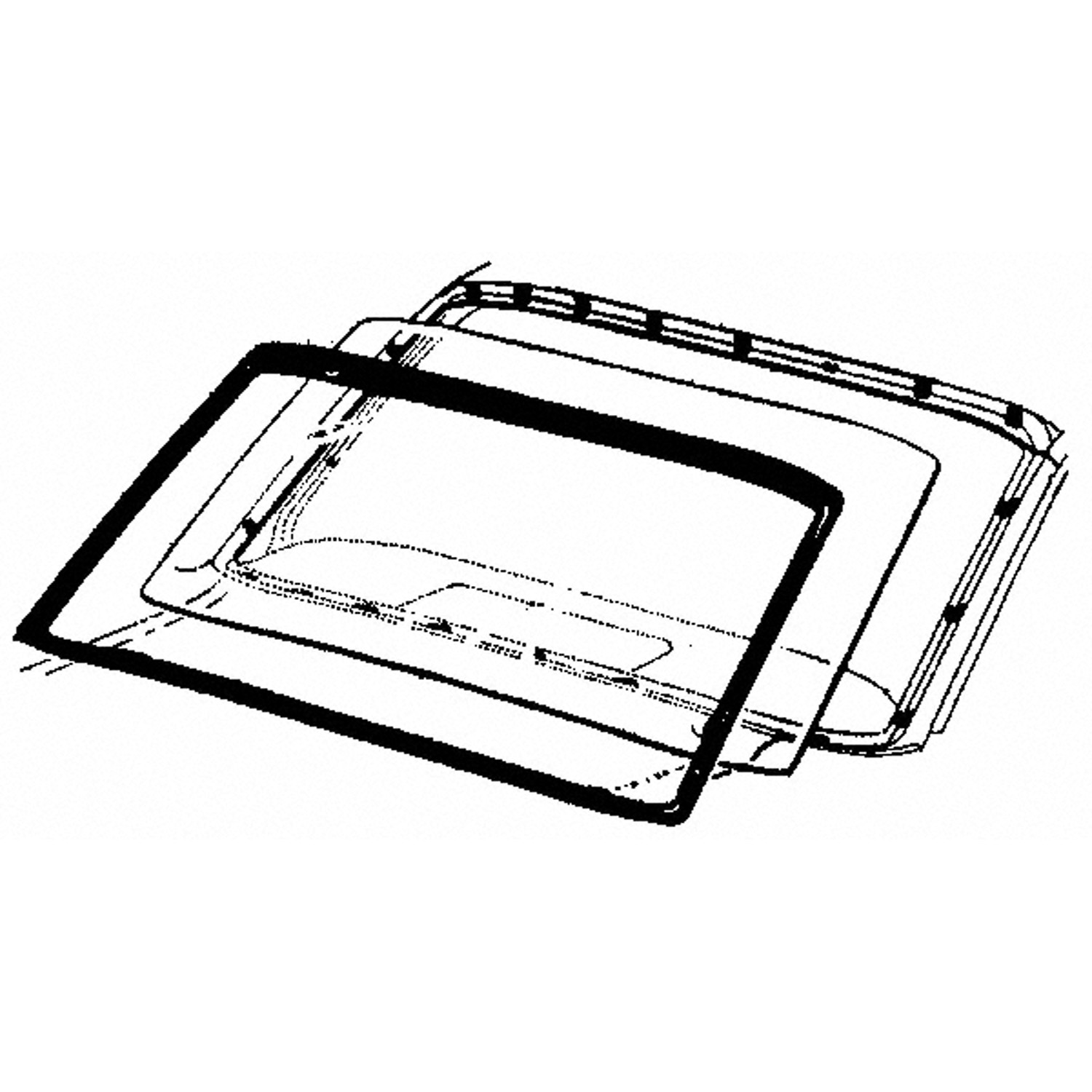 Front Windshield Gasket, 3020-535-64