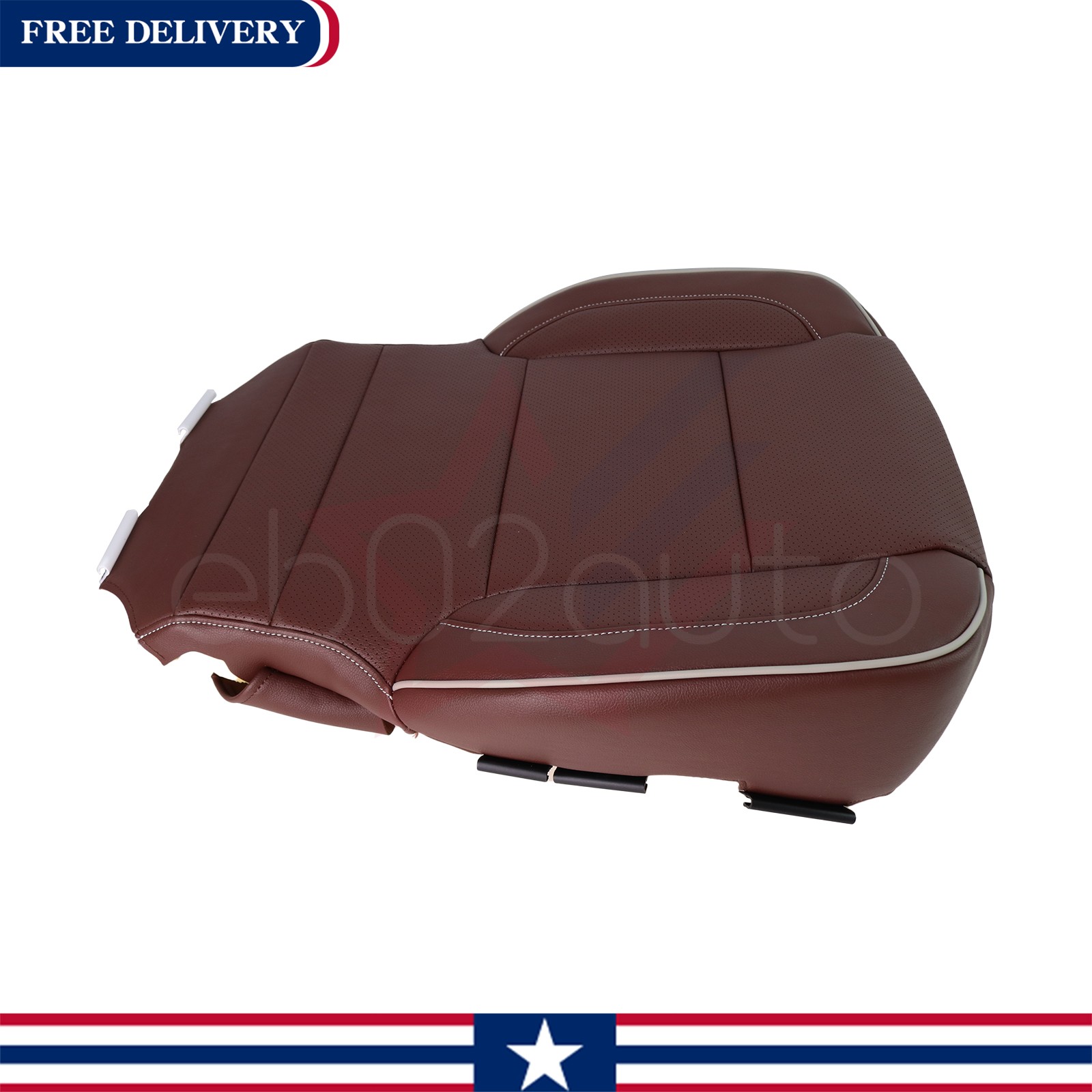 Fits 2014-19 Chevy Silverado High Country Driver&Passenger Seat Covers Brown