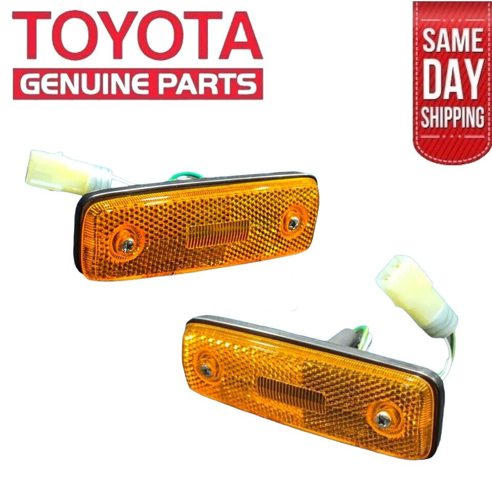NEW 78 - 81 TOYOTA CELICA FRONT LEFT + RIGHT SIDE MARKER LIGHT LAMP SET OEM NEW 78 - 81 TOYOTA CELICA FRONT LEFT + RIGHT SIDE MARKER LIGHT LAMP SET OEM
