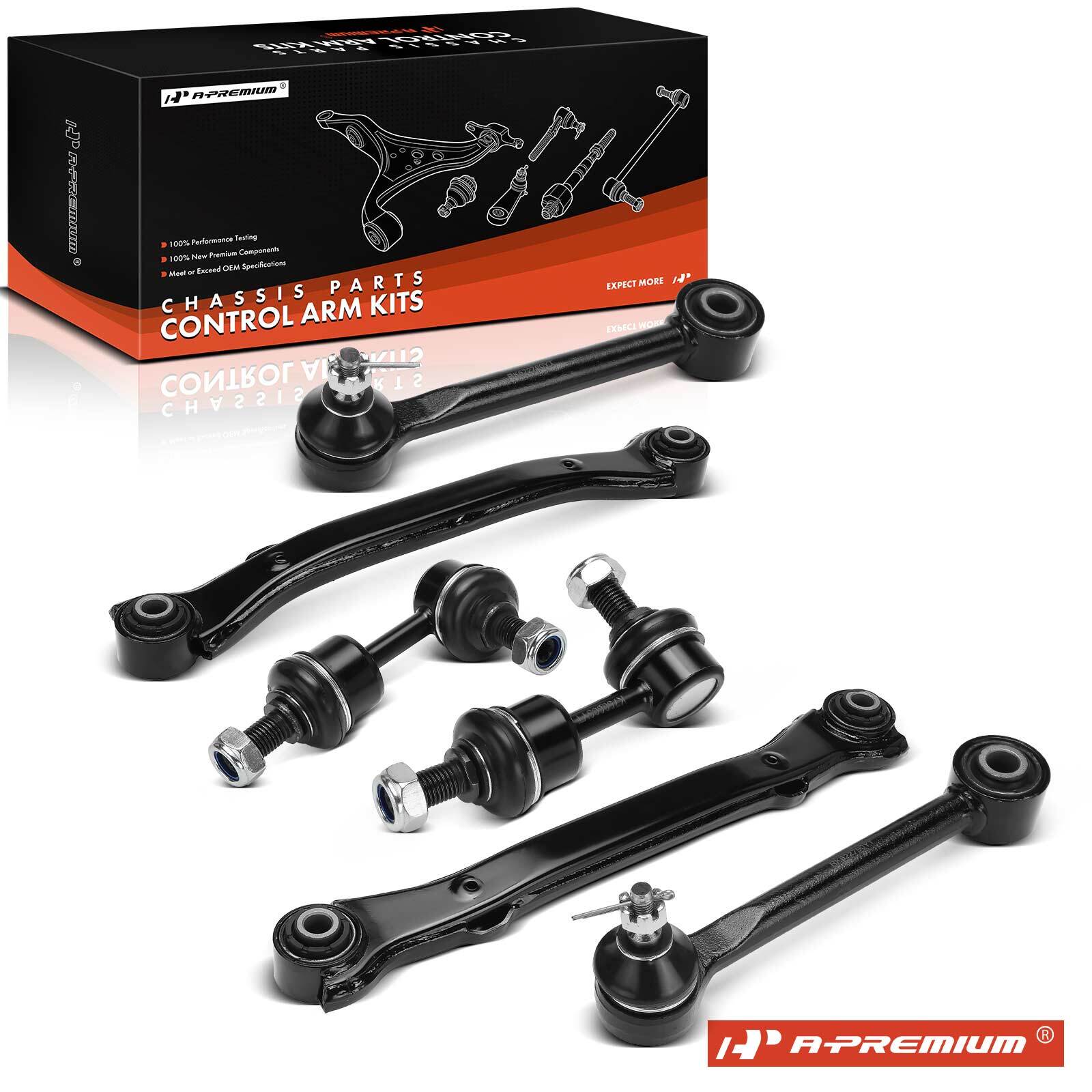 A-Premium 6x Control Arm w/Ball Joints & Sway Bar Link Rear for Hyundai Santa Fe